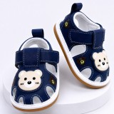 Cumpara ieftin Sandalute bleumarine cu piuitoare - Happy Cute Bear (Marime Disponibila: 6-9