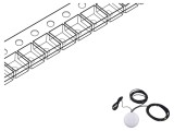 Antena GPS MOBILEMARK 4dBi 50&Omega; 4,9Hz-6GHz RP-SMA SMD-W-3C3C2C-WHT-180