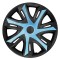 Set 4 Capace Power Azur-Negru R16
