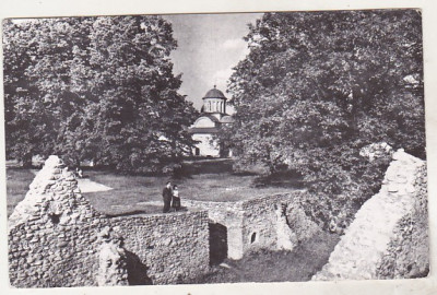 bnk cp Curtea de Arges - Biserica domneasca si ruinele palatului - circulata foto