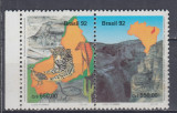 BRAZILIA 1993 PARCUL NATIONAL PATRIMONIU CULTURAL FAUNA SERIE MNH