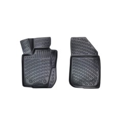Set covorase auto din cauciuc tip tavita pentru Dacia Logan I (Fata) 2004-2012