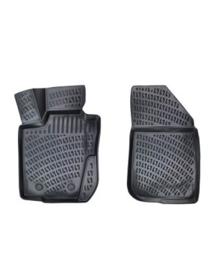Set covorase auto din cauciuc tip tavita pentru Dacia Logan I (Fata) 2004-2012 foto