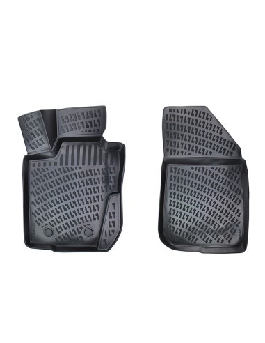 Set covorase auto din cauciuc tip tavita pentru Dacia Logan I (Fata) 2004-2012