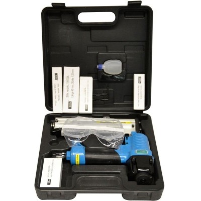 Capsator pneumatic pentru capse si cuie Gude 40220, kit foto