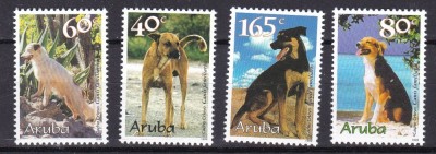 Aruba 1999 caini MI 236-239 MNH foto