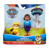 PATRULA CATELUSILOR SET FIGURINE EROI DE SALVARE RUBBLE SI MAYOR GOODWAY SuperHeroes ToysZone, Spin Master