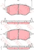 Set placute frana,frana disc SUBARU LEGACY V Combi (BM, BR) (2009 - 2016) TRW GDB3372