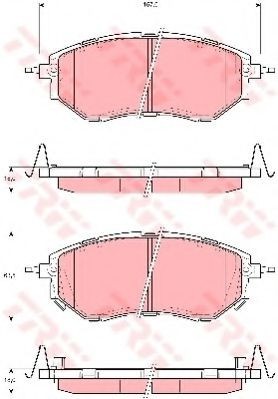 Set placute frana,frana disc SUBARU LEGACY V (BM, BR) (2009 - 2016) TRW GDB3372 foto