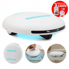 Robot smart bactericid UVC pentru sterilizat, 18 senzori, reincarcabil USB, 4800 mAh foto