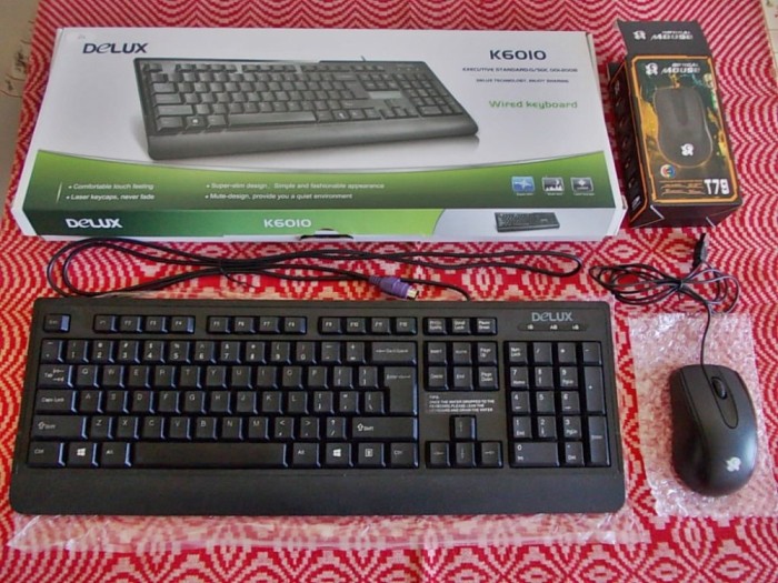 Set Tastatura Delux K6010 PS2 + Mouse T78 USB