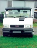 Parasolar Parbriz Iveco Daily 1994-2000, Negru, Plastic ABS, Cadru Metalic, Prinderi Incluse