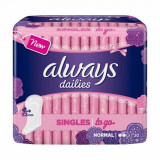 Absorbante Always Dailies Singles To Go, 20 bucati, P&amp;G