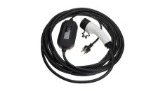 VHBW Cablu de &icirc;ncărcare pentru mașină electrică, hibridă plug-in - cablu de la tipul 2 la priză Euro, monofazat, 16 A, 3,5 kW, 10