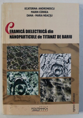 CERAMICA DIELECTRICA DIN NANOPARTICULE DE TITANAT DE BARIU de ECATERINA ANDRONESCU ...DANA - MARIA NEACSU , 2004 , DEDICATIE* foto