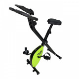 Bicicleta fitness pliabila X-Bike, cu reglaj rezistenta la pedalare, DHS 8001