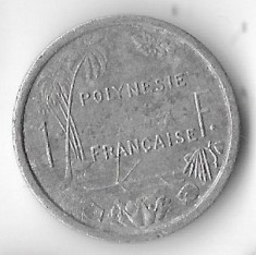 Moneda 1 franc 1965 - Polinezia Franceza foto