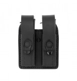 PORT INCARCATOR DUBLU INCHIS DIN POLIMER - PENTRU GLOCK 17 - SISTEM MOLLE - BLACK