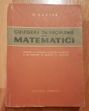 Culegere de probleme de matematici de O. Sacter