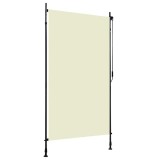 VidaXL Jaluzea tip rulou de exterior, crem, 120 x 270 cm