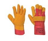 Manusi captusite cu fleece, rosu/galben, XL, Portwest