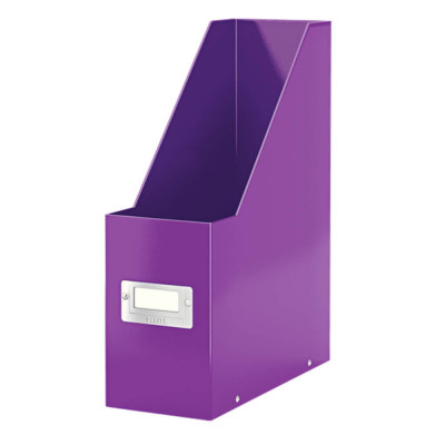 Suport Vertical Documente A4 din Carton Laminat Leitz Click and Store, Mov, Suport pentru Documente Leitz, Suport Hartii Colorat, Suport in Format A4 foto