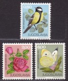 Iugoslavia 1974 - Flori, fluturi, fauna, flora, serie neuzata