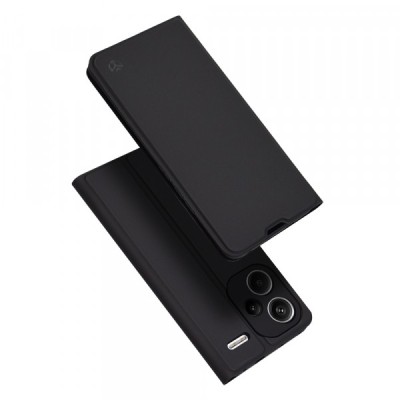 Husa pentru Xiaomi Redmi Note 13 Pro+, Techsuit, Magskin Book, Neagra foto