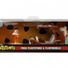 JADA SET MASINUTA METALICA FLINTMOBILUL SCARA 1:32 SI FIGURINA FRED FLINTSTONE SuperHeroes ToysZone