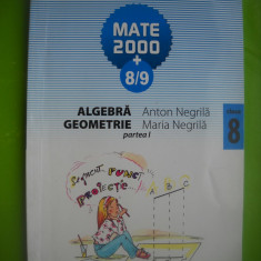 HOPCT MATE 2000 8/9 ALGEBRA GEOMETRIE CLASA VIII -PARTEA I-A NEGRILA -164 PAG