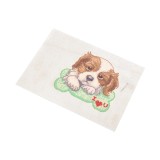 Set de brodat pentru copii, model imprimat 14 x 20 cm, Catel, Crisalida