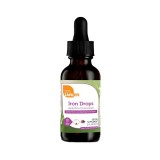 Zahler Liquid Iron Drops, Fier Bisglicinat Lichid Cu Aroma De Fructe De Padure,