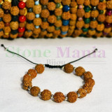 Bratara rudraksha 8mm si bumbi argint sterling 925, Stonemania Bijou