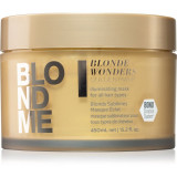 Schwarzkopf Professional Blondme Blonde Wonders Mască nutritivă pentru păr neted și lucios 450 ml
