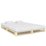 Cumpara ieftin Cadru de pat din paleti, 160 x 200 cm, lemn masiv de pin