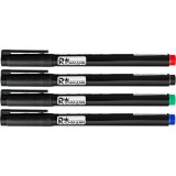 Set 36 buc marker permanent subtire, 4 culori, Richmann