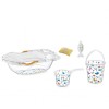 Set cadita de baie cu 6 piese BabyJem (Culoare: Roz)