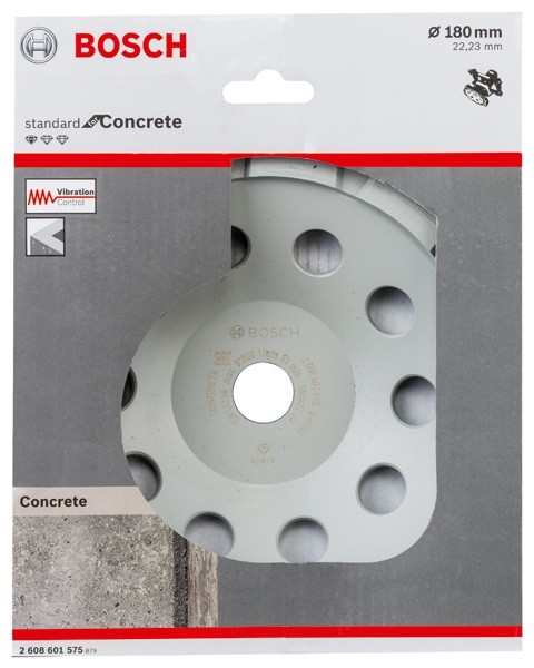 Bosch Disc diamantat abraziv oala Standard for Concrete 180x22.23x5mm ProAdvanced PowerfulTools