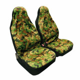 Huse scaun fata Camouflage 2buc LAM53260