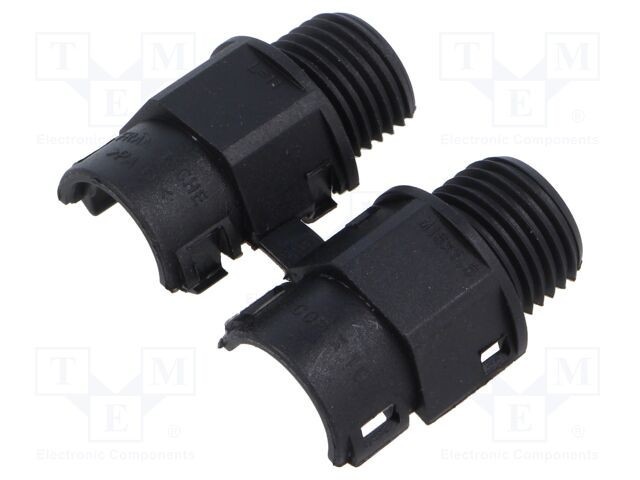 Conector final drept M16 exterior metric poliamidă negru LAPP