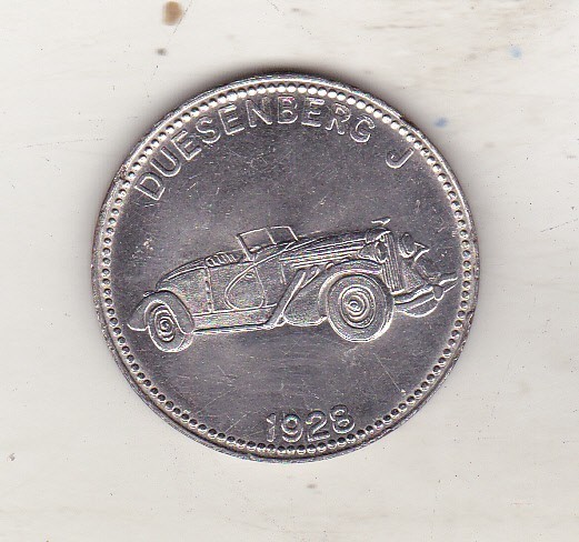 bnk jt Automobile - Duesenberg J 1928 - jeton Shell