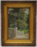 Savu Petra - Jardin du Luxembourg, Ulei/Carton, 16x23cm, Semnat, Tablou de Colectie cu Certificat Autenticitate