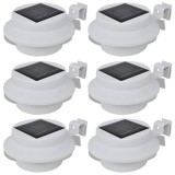 Cumpara ieftin Lampa solara pentru exterior 6 pcs Lumina pentru gard Alba