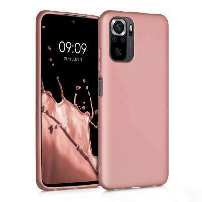 Husa pentru Xiaomi Redmi Note 10 / Redmi Note 10S, Silicon, Rose Gold, 54542.31 foto