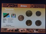 Seria completata monede - Tanzania 1977-1992, 5 monede, Africa