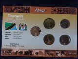 Seria completata monede - Tanzania 1977-1992, 5 monede