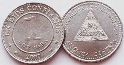 1605 Nicaragua 1 Cordoba 2007 km 101 UNC foto