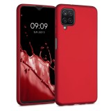 Husa pentru Samsung Galaxy A12, Silicon, Rosu, 54052.36