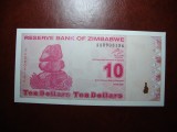 ZIMBABWE 10 DOLARI 2009 UNC