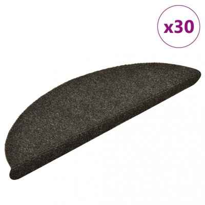 Gossi covorase scara autoadezive 30 buc antracit 56x17x3 cm foto